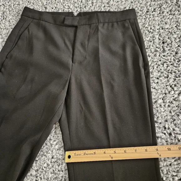 Zara Women's Black Flare Pants Small S 30x34 Long Tall Bootcut Dress Trousers - Picture 10 of 12